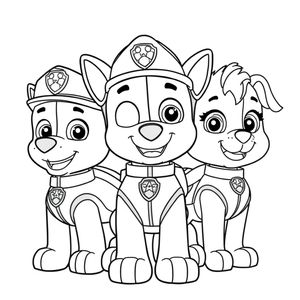 Libro para Colorear de La Patrulla Canina