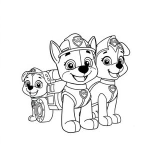 Aventuras Perros-tásticas: Páginas para Colorear de la Patrulla Canina