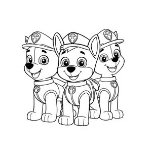 Patrulla Canina - Libro para Colorear para Niños