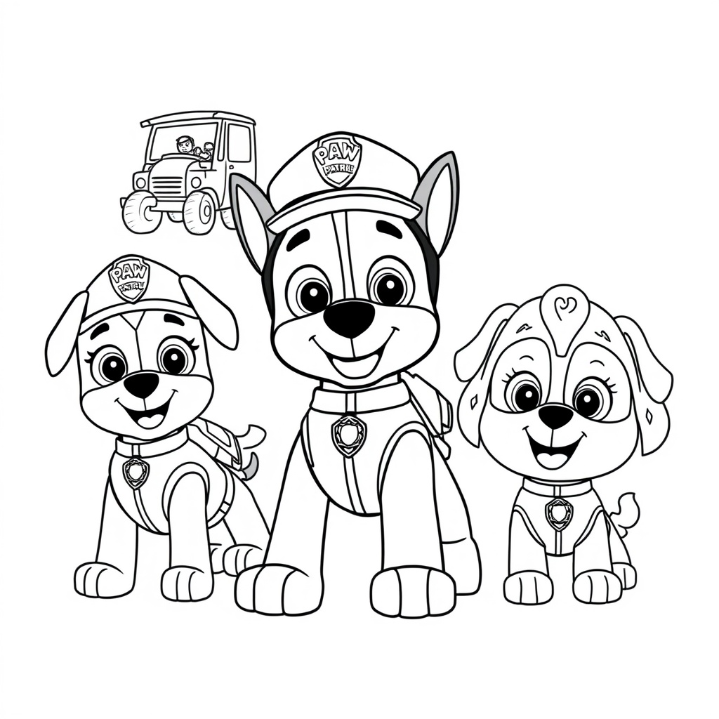Libro para Colorear Patrulla Canina