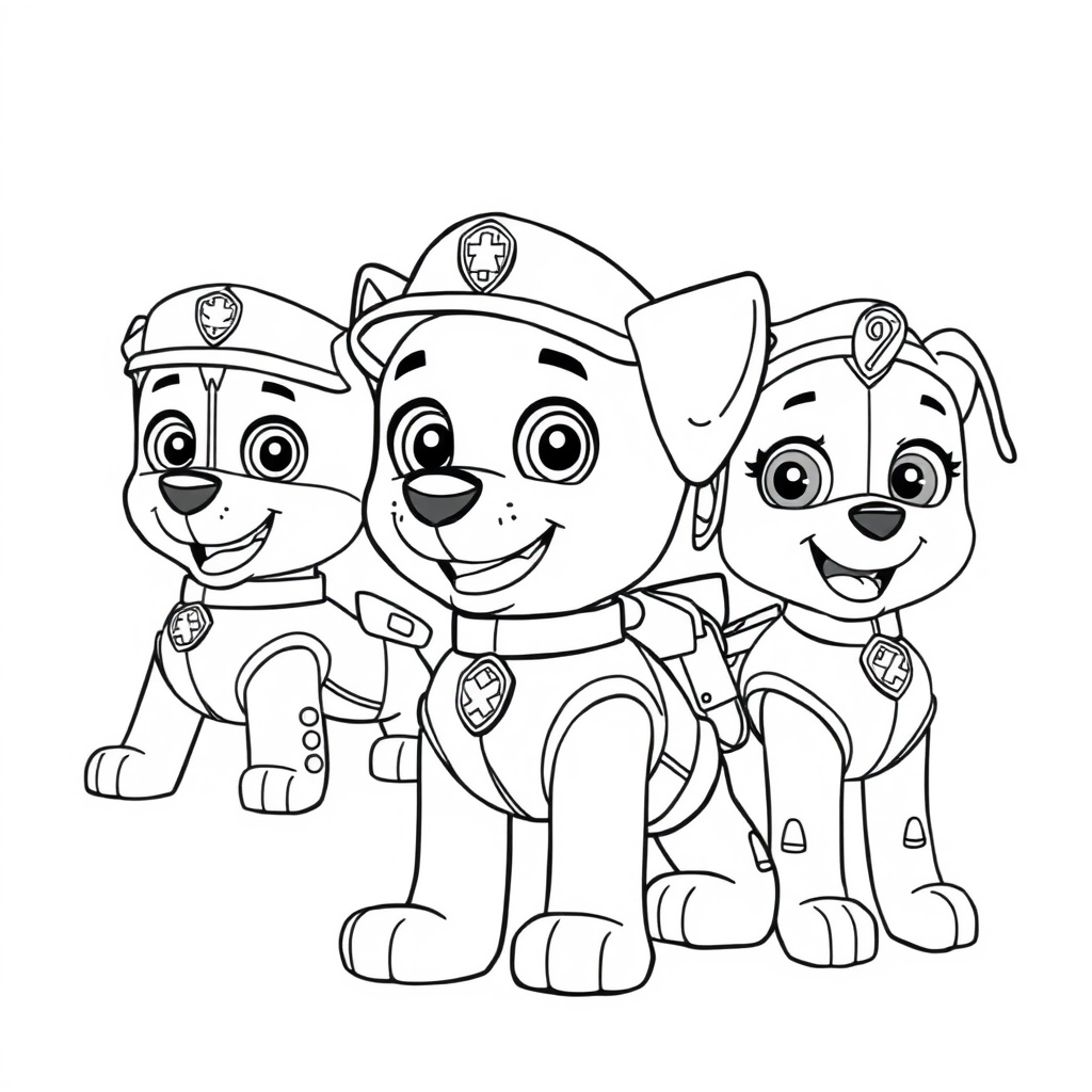 Libro para Colorear de La Patrulla Canina