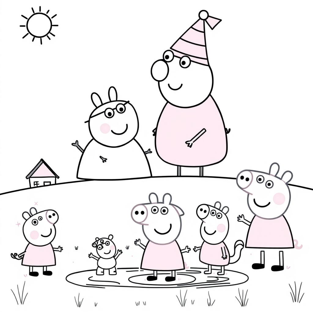 Libro para Colorear de Peppa Pig