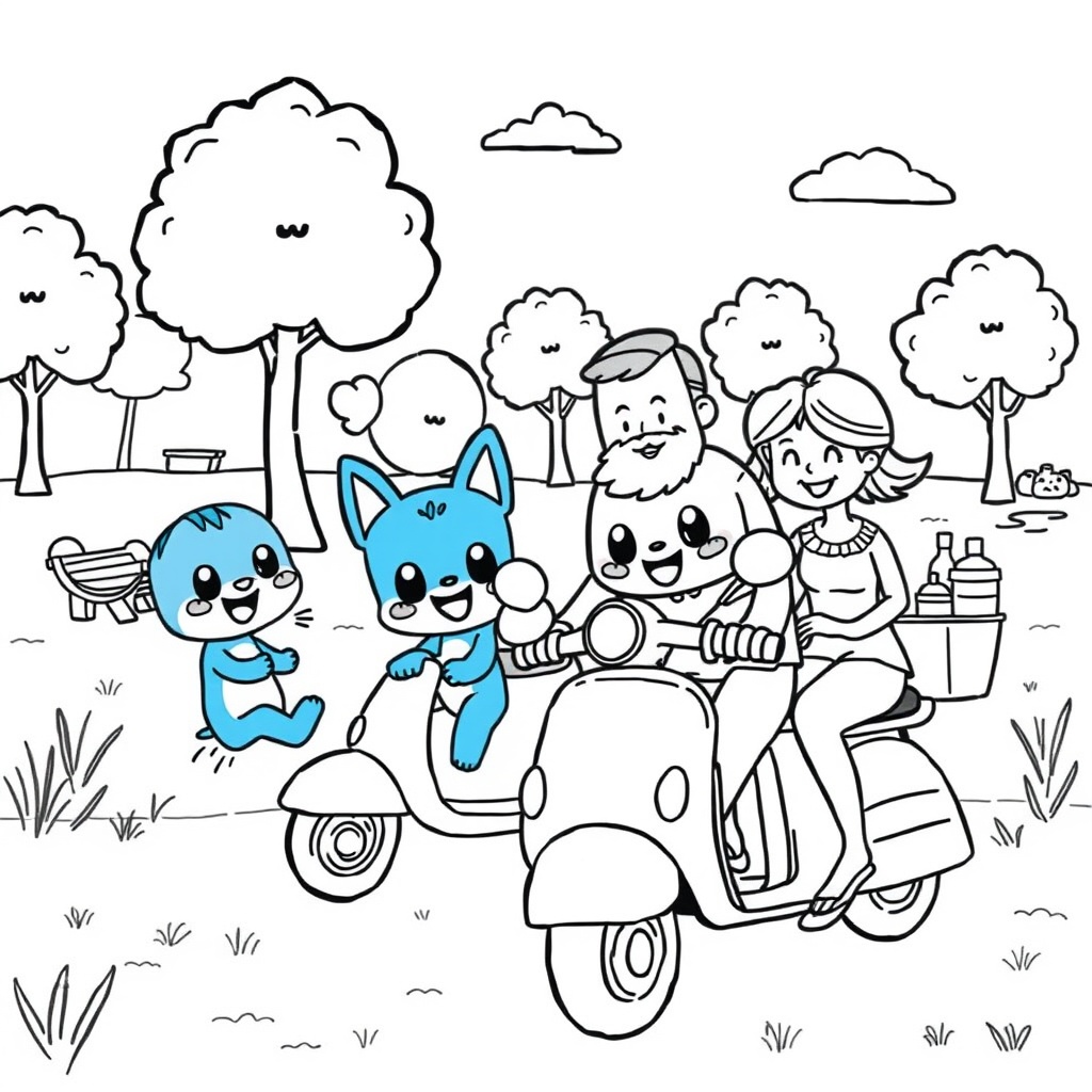 Libro para Colorear Bluey