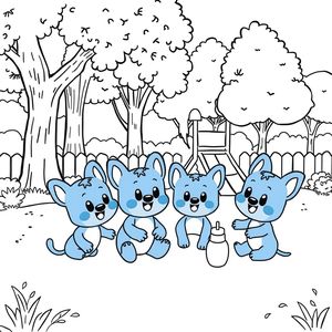 Libro para Colorear de Bluey