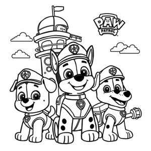 Libro para colorear de Patrulla Canina