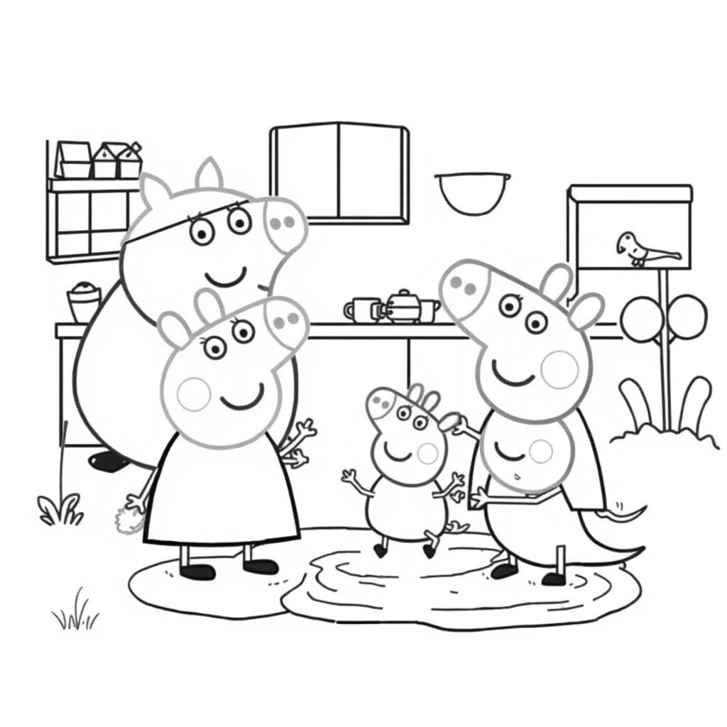 Libro para Colorear de Peppa Pig