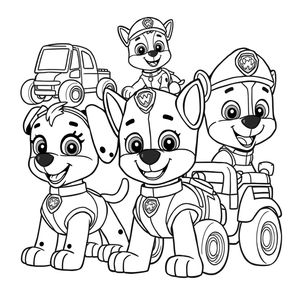 Libro de Colorear Patrulla de Cachorros