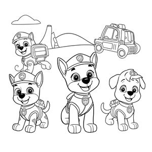 Libro para colorear de la Patrulla Canina