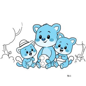 Libro para Colorear de Bluey