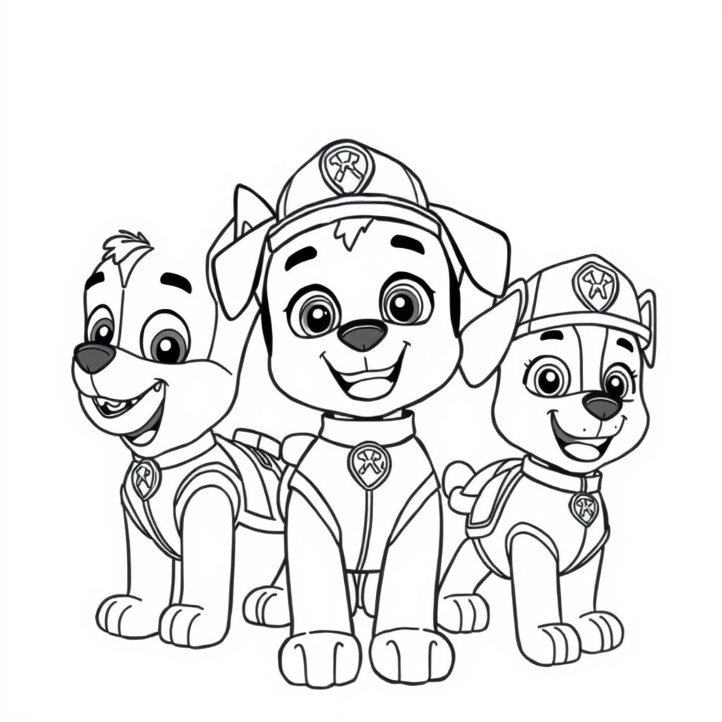 Libro para Colorear: Patrulla de Cachorros