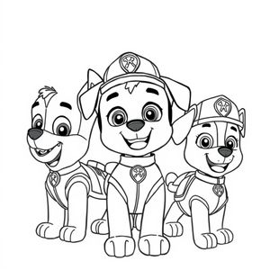 Libro para Colorear: Patrulla de Cachorros