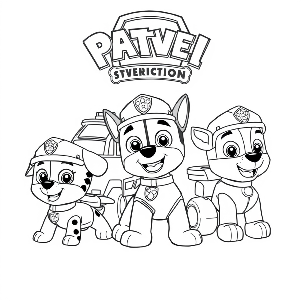 Libro para Colorear Patrulla de Cachorros