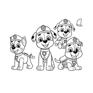 Libro de Colorear Patrulla Canina