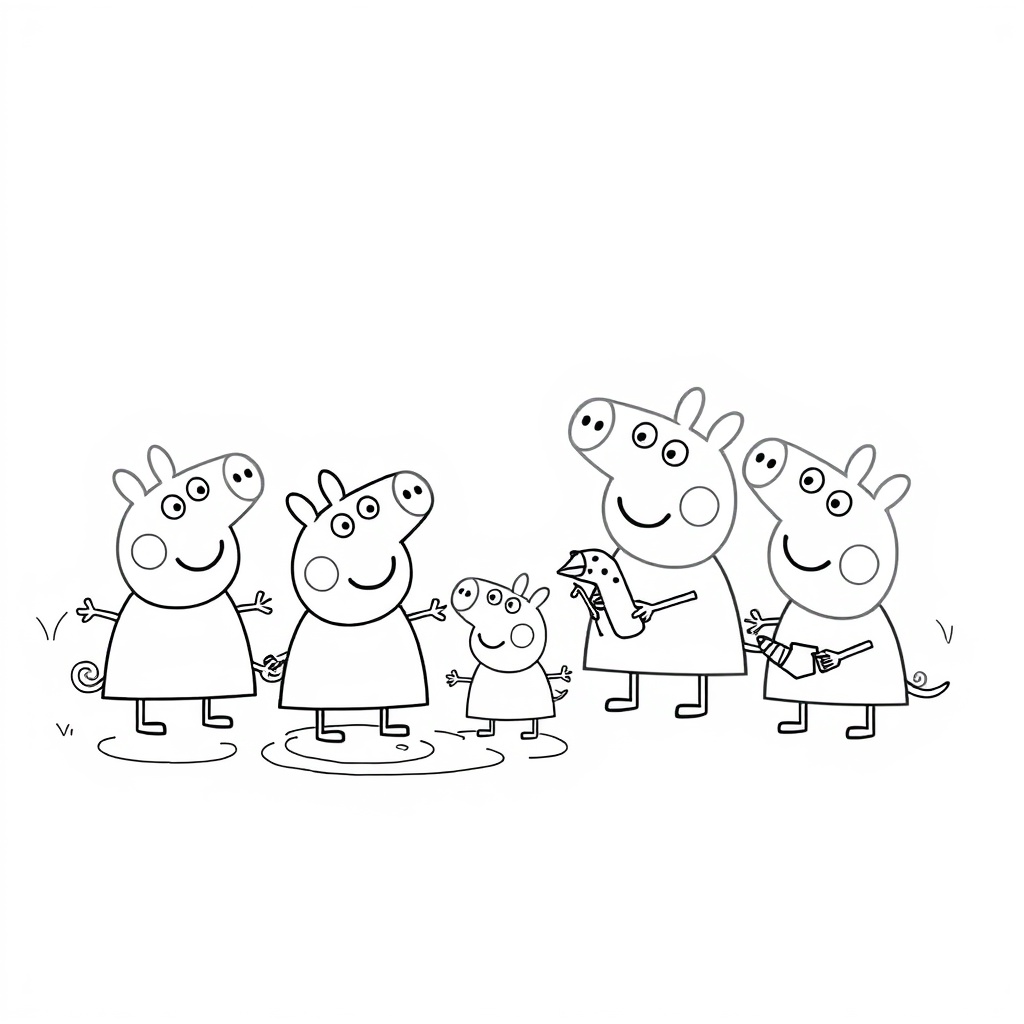 Libro de Colorear de Peppa Pig