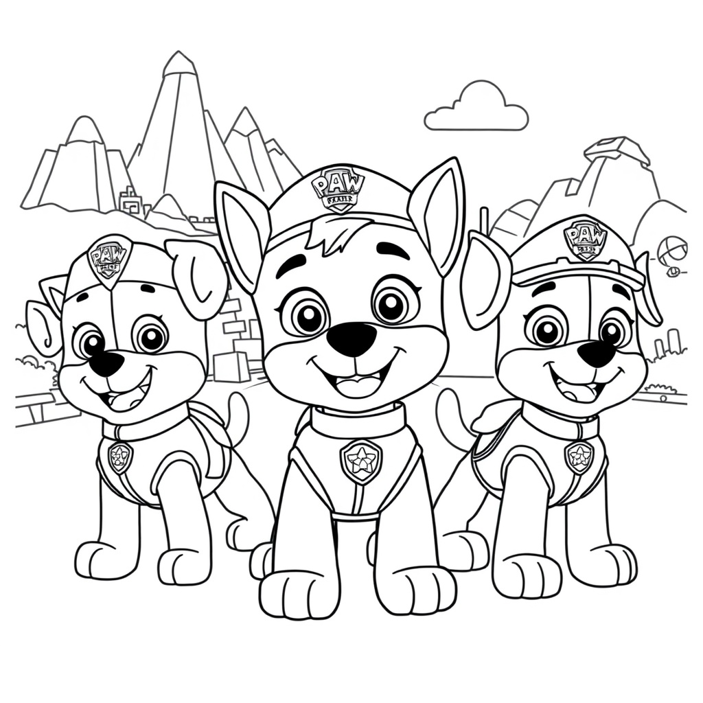 Kolorowanka Psi Patrol