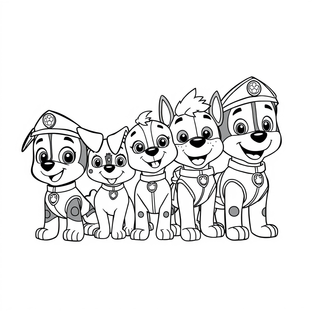 Libro para Colorear de PAW Patrol