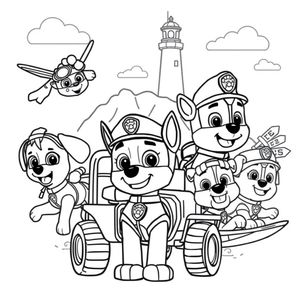 Libro para Colorear de La Patrulla Canina