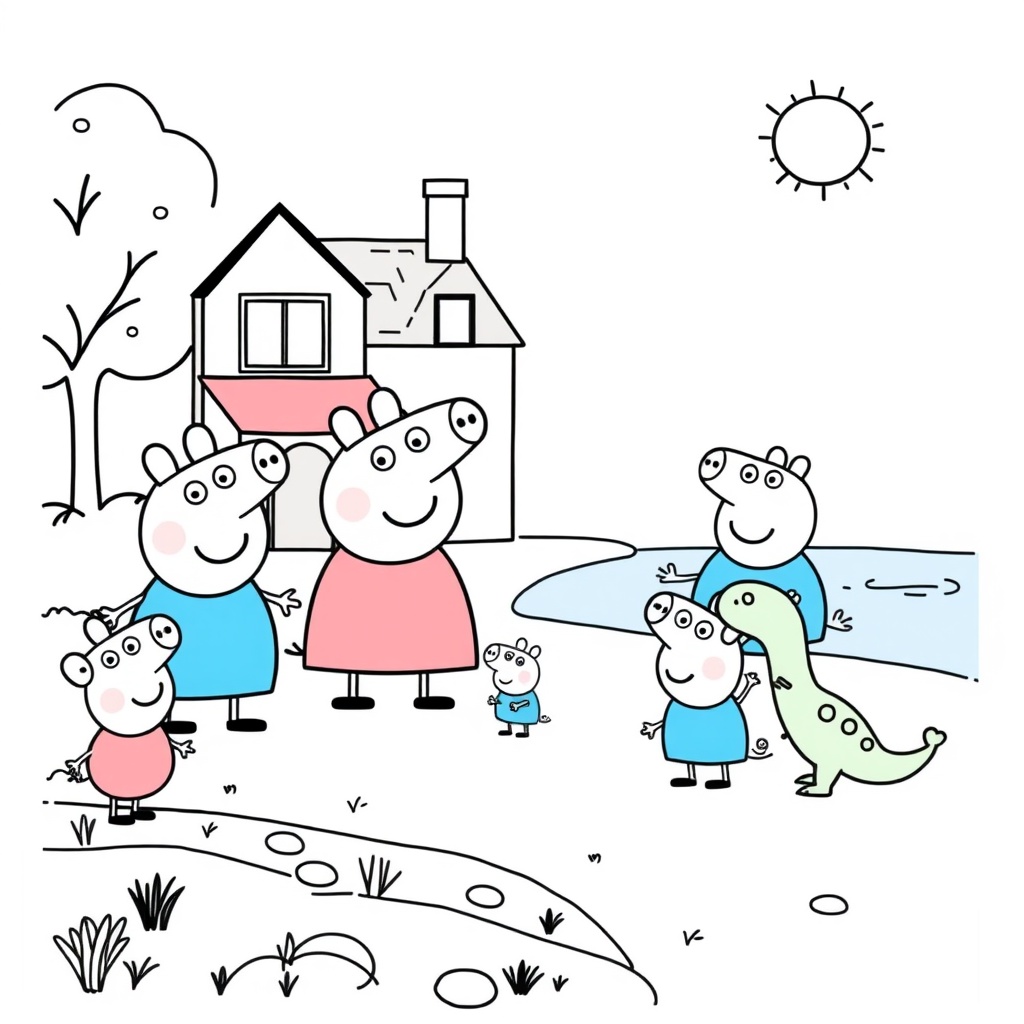 Libro de Colorear el Mundo de Peppa