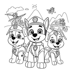 Libro para Colorear de Patrulla Canina