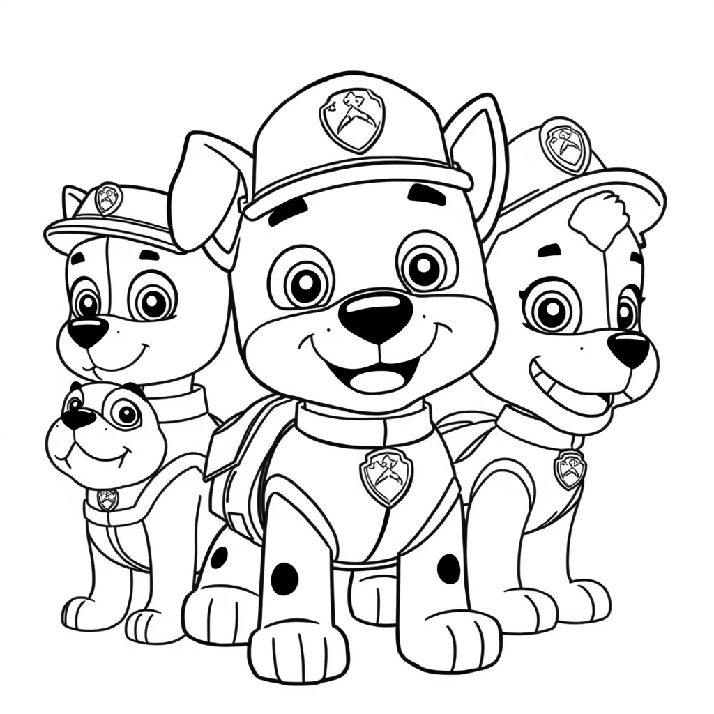 Libro para Colorear de Patrulla Canina