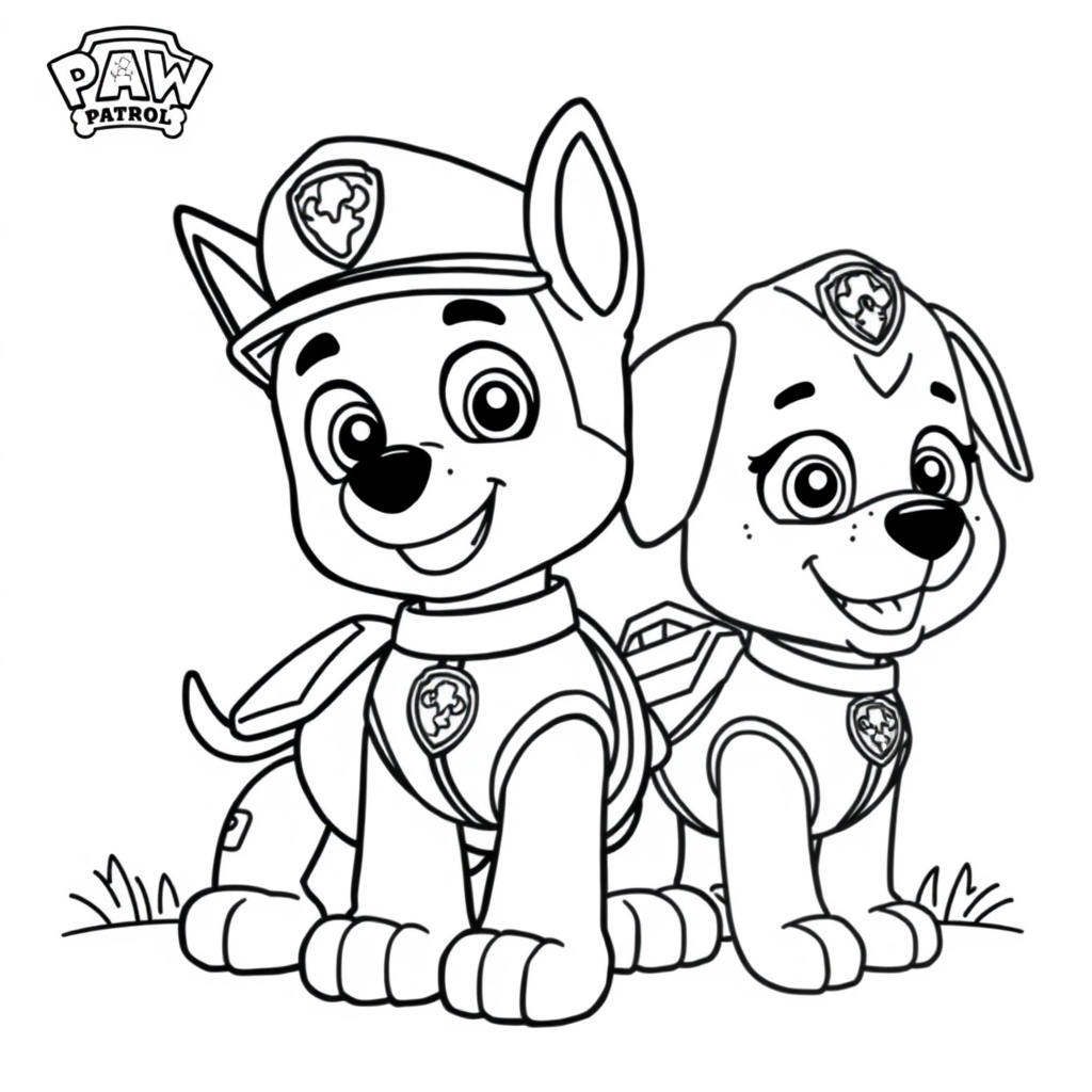 Libro de Colorear - Patrulla Canina
