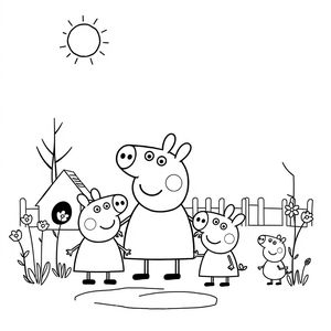 Libro para Colorear: Aventuras de Peppa Pig