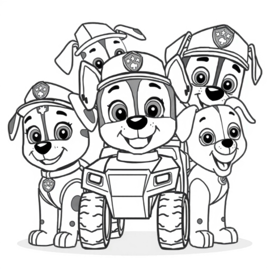 Libro para Colorear Patrulla Canina