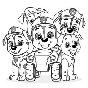 Libro para Colorear Patrulla Canina