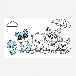 Libro para Colorear de Bluey