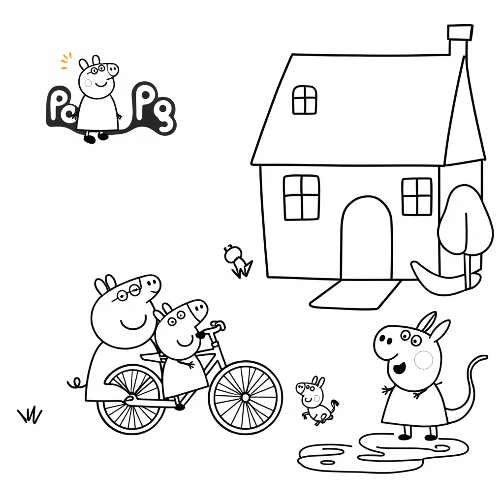 Libro para colorear: El mundo de Peppa