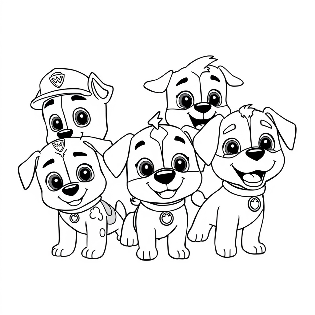 Coloreando con La Patrulla Canina