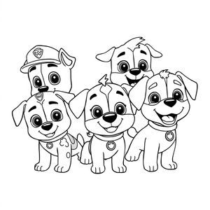 Coloreando con La Patrulla Canina