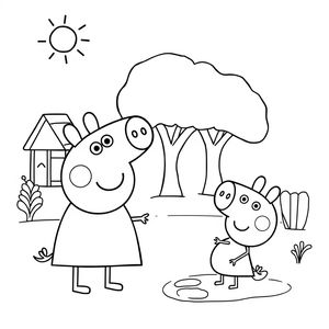 Libro para Colorear de Peppa Pig