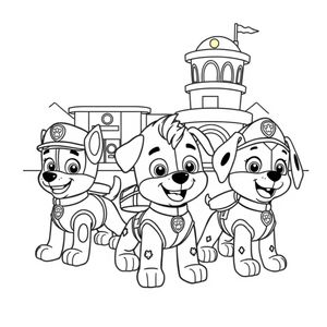 Libro para Colorear de Patrulla de Cachorros