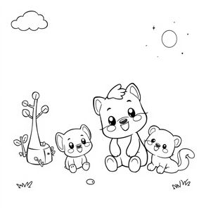 Colorear con Bluey: Aventuras