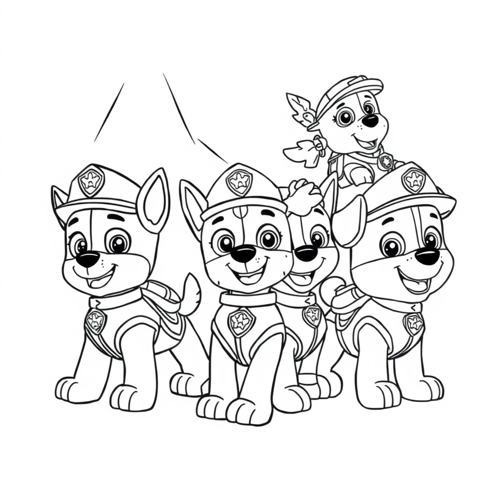 Libro para Colorear de PAW Patrol