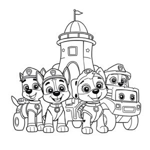 Libro de Colorear: Patrulla Canina