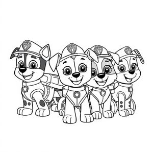 Libro de colorear Patrulla de Cachorros