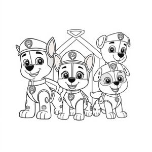 Libro para colorear de Patrulla Canina