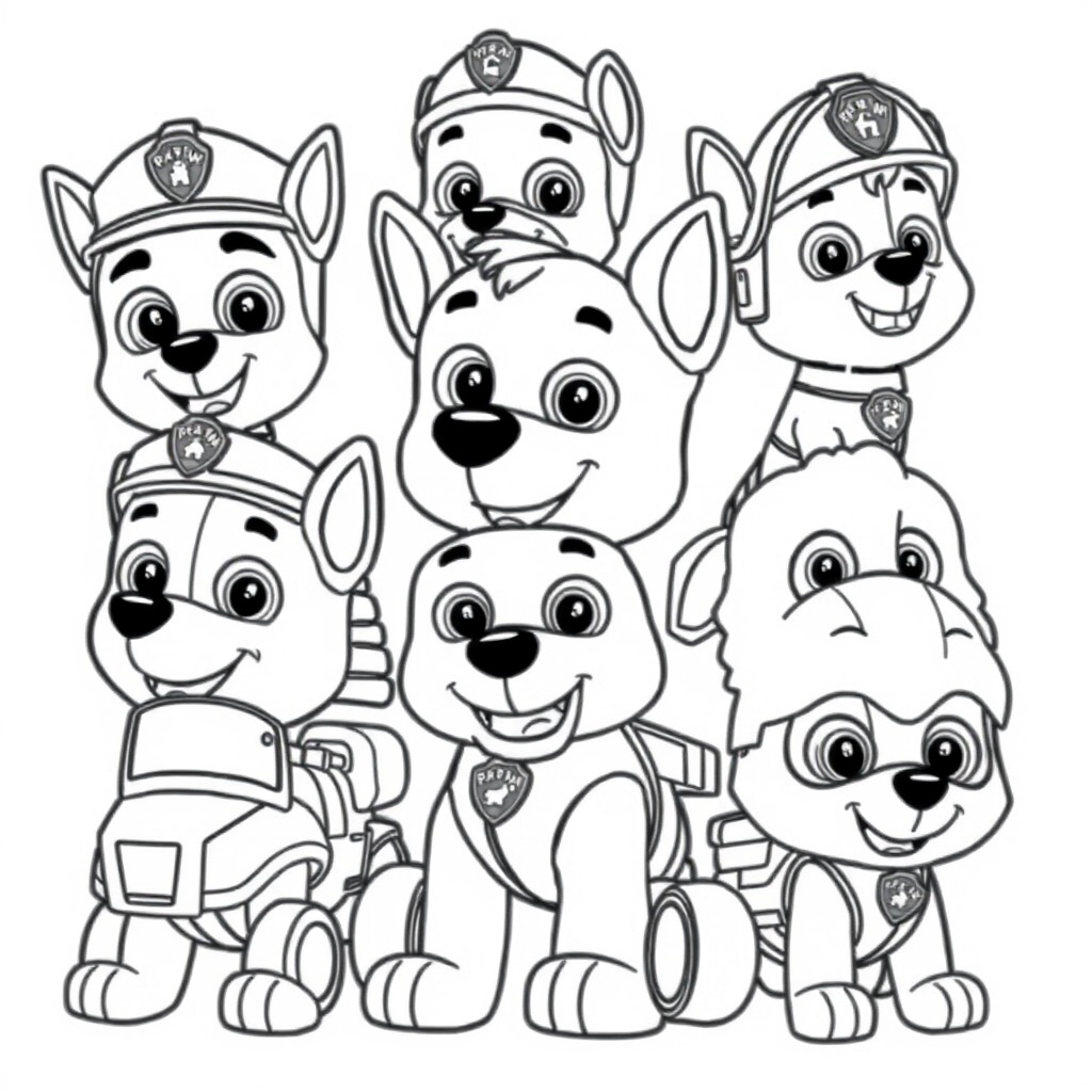 Libro de Colorear de La Patrulla Canina