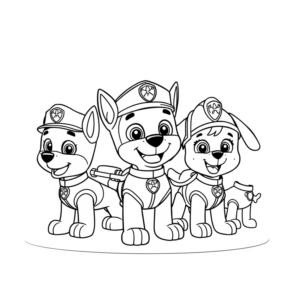 Libro para Colorear de Patrulla de Cachorros