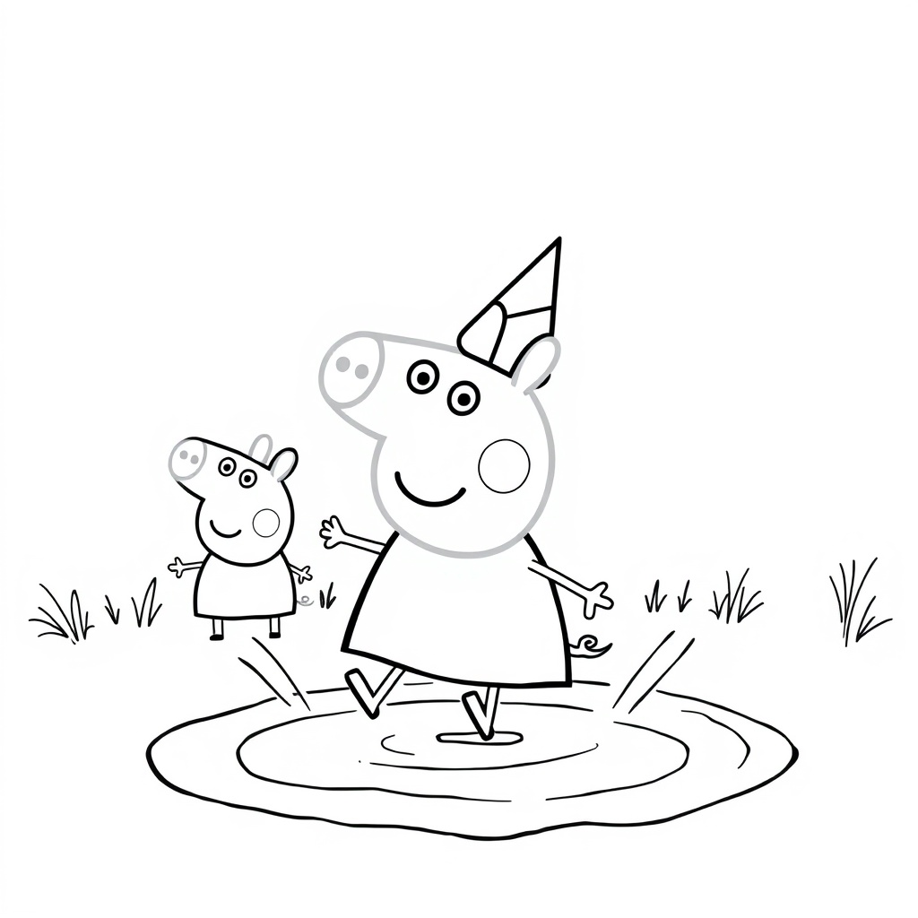 Libro de Colorear de Peppa Pig