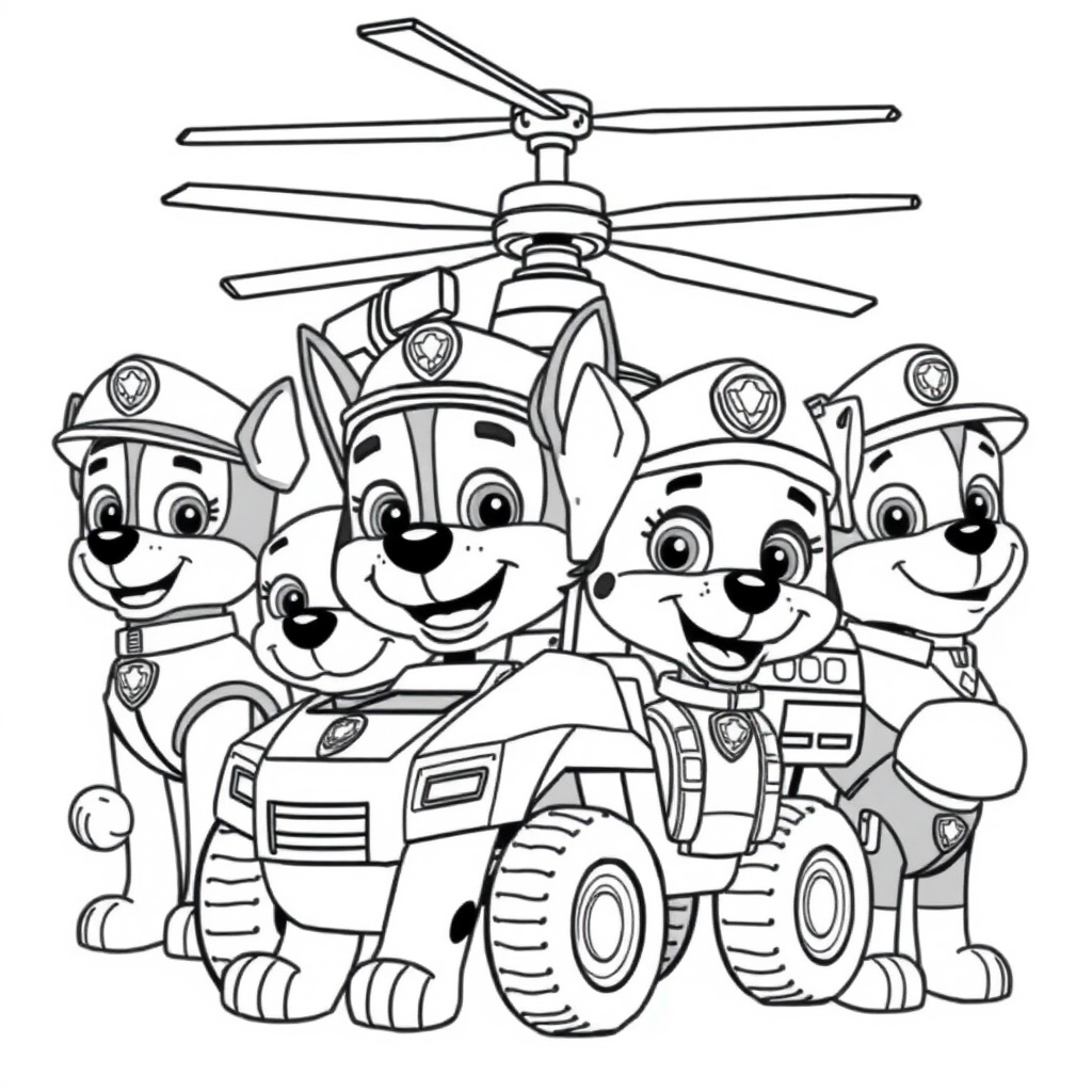 Libro para Colorear: Patrulla Canina en Acción