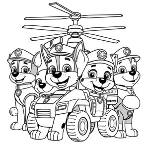 Libro para Colorear: Patrulla Canina en Acción