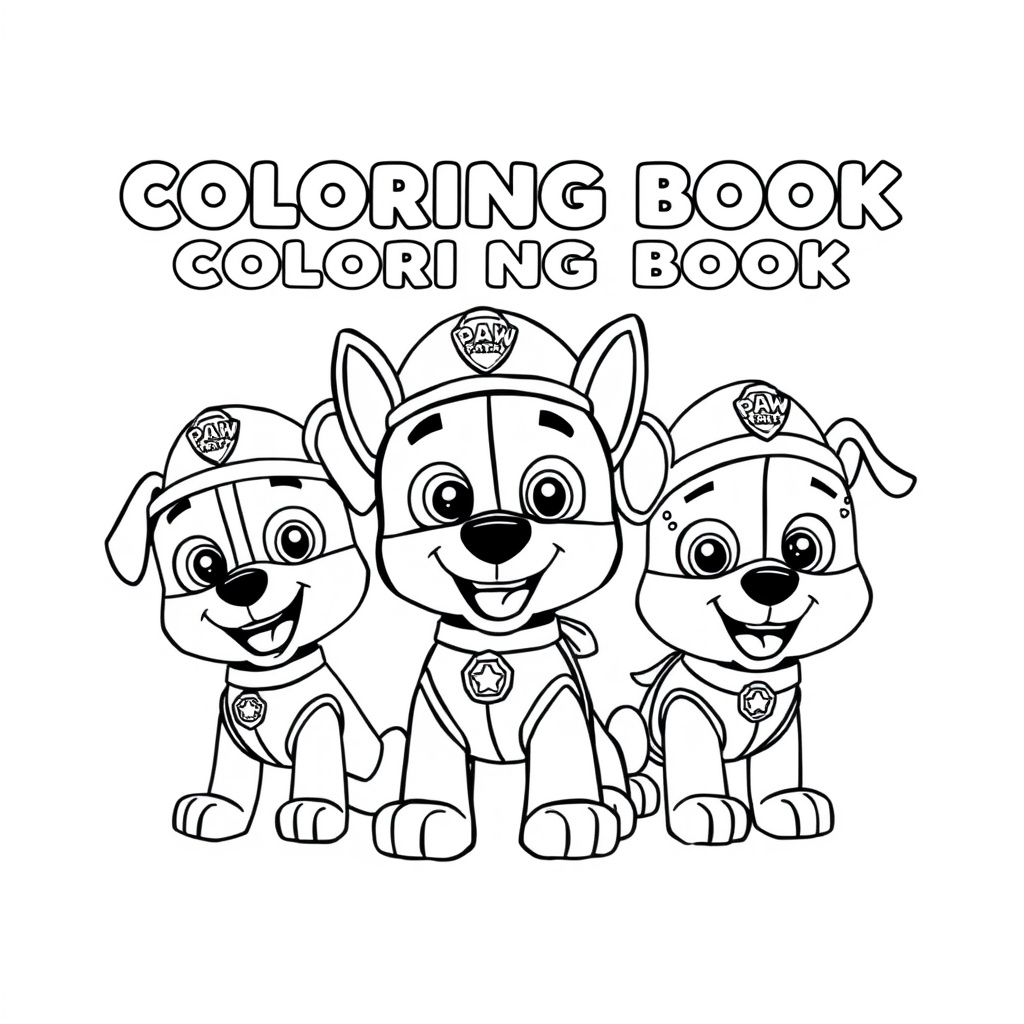 Libro para colorear de la Patrulla Canina