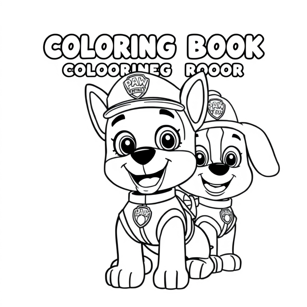 Libro de Colorear Patrulla Canina
