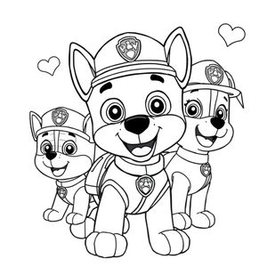 Libro para Colorear de La Patrulla Canina