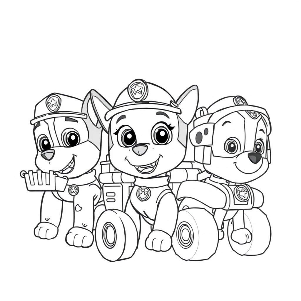 Libro para Colorear de Patrulla Canina