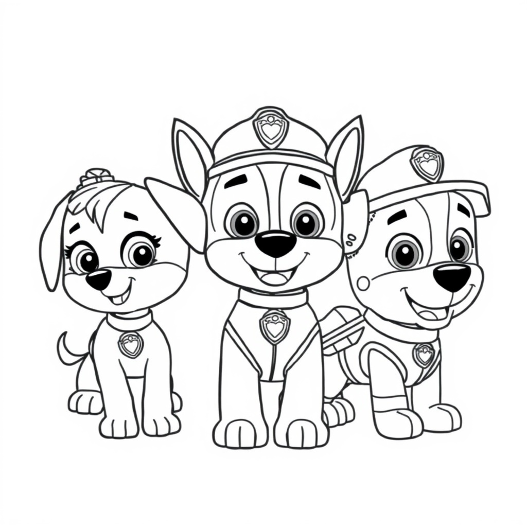 Libro para Colorear de La Patrulla Canina