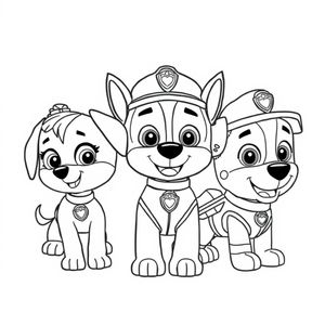 Libro para Colorear de La Patrulla Canina